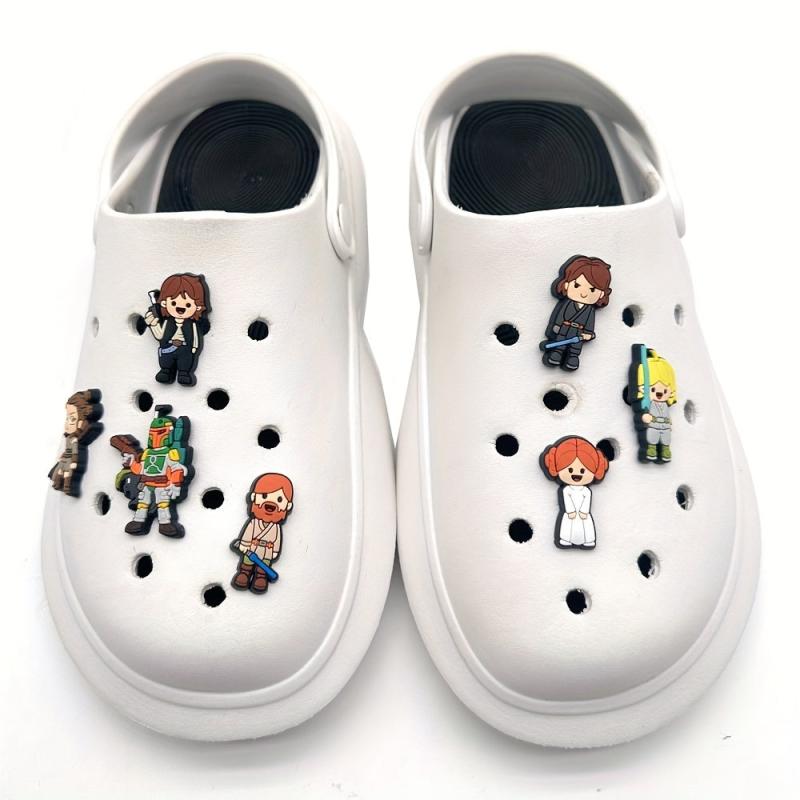 25pcs PVC Cartoon Shoe Charm Buckle Sandal Clogs Accessories