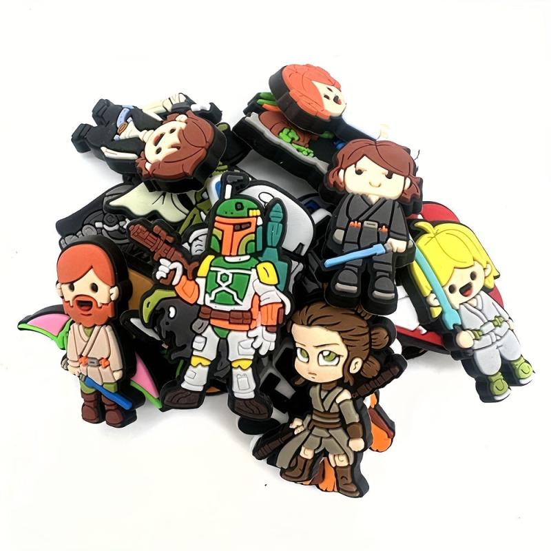 25pcs PVC Cartoon Shoe Charm Buckle Sandal Clogs Accessories