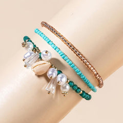 Bohemian Bead Bracelets for Women, Stackable Stretch Friendship Jewelry