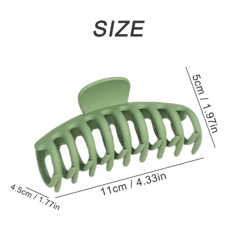 Matte Hair Claw Clips for All Hair Types