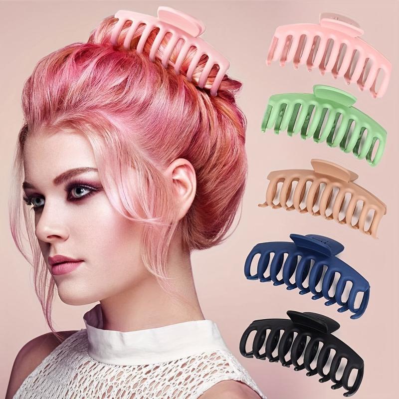 Matte Hair Claw Clips for All Hair Types