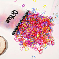 1000pcs Kids Hair Tie Elastic Rubber Band Ponytail Holder Accessories