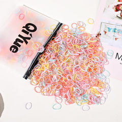 1000pcs Kids Hair Tie Elastic Rubber Band Ponytail Holder Accessories