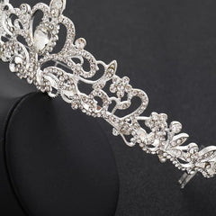 Crystal Tiara for Women Rhinestone Crown for Weddings Birthdays Quinceanera