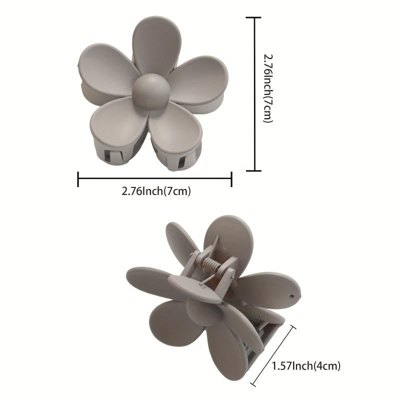 Floral Hair Claw Women's Solid Hair Accessories For Women