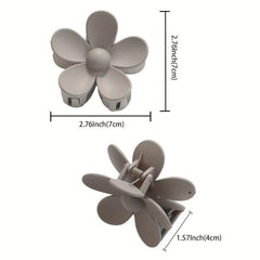 Floral Hair Claw Women's Solid Hair Accessories For Women