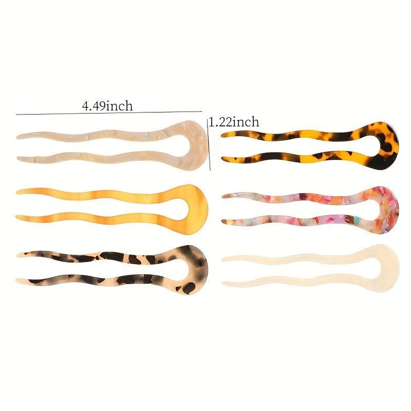 Multicolor Acetate Hairpin Braiding Hair Mother's Gift Women's Hairpin