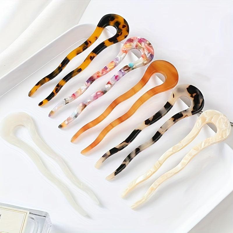 Multicolor Acetate Hairpin Braiding Hair Mother's Gift Women's Hairpin