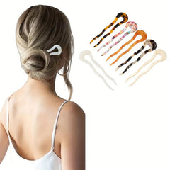 Multicolor Acetate Hairpin Braiding Hair Mother's Gift Women's Hairpin