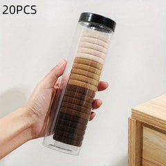 20pcs Thick Hair Elastics Ties Stretchy Rubber Bands Ponytail Holder