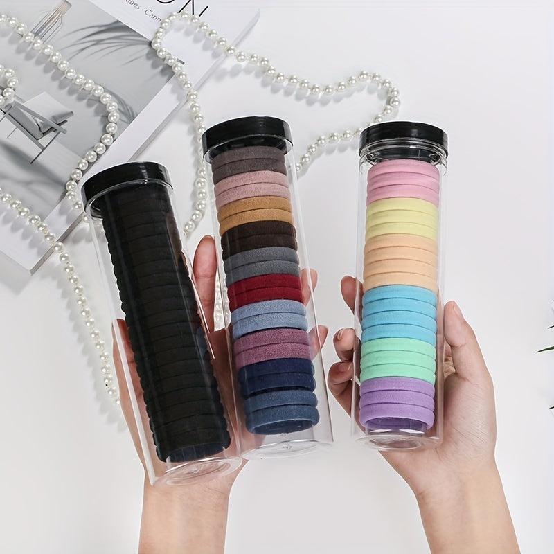 20pcs Thick Hair Elastics Ties Stretchy Rubber Bands Ponytail Holder