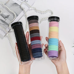 20pcs Thick Hair Elastics Ties Stretchy Rubber Bands Ponytail Holder