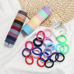 20pcs Thick Hair Elastics Ties Stretchy Rubber Bands Ponytail Holder