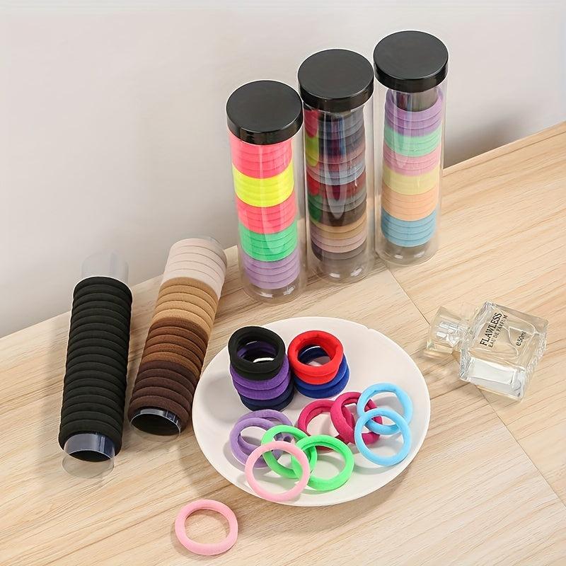 20pcs Thick Hair Elastics Ties Stretchy Rubber Bands Ponytail Holder