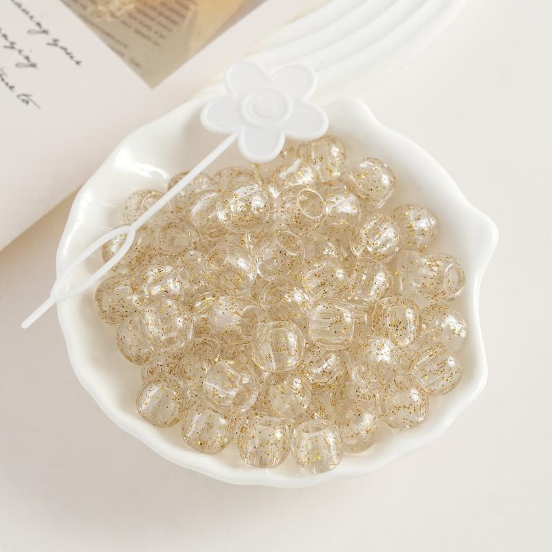 160pcs Clear Hair Beads Dreadlock Braids Rings Resin Cuffs Loc Hair Jewelr