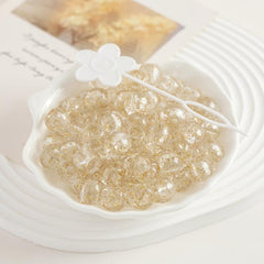 160pcs Clear Hair Beads Dreadlock Braids Rings Resin Cuffs Loc Hair Jewelr
