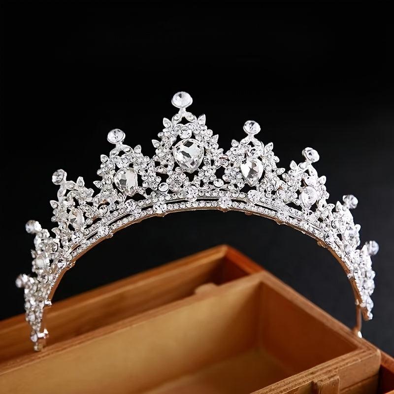 Crystal Bridal Princess Crown Wedding Tiara Rhinestone Hair Band