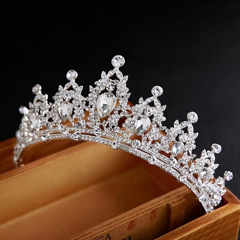 Crystal Bridal Princess Crown Wedding Tiara Rhinestone Hair Band