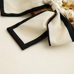 Satin Bow Scrunchies Hair Tie Ponytail Holder Hair Ring