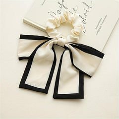 Satin Bow Scrunchies Hair Tie Ponytail Holder Hair Ring