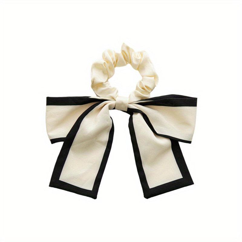 Satin Bow Scrunchies Hair Tie Ponytail Holder Hair Ring