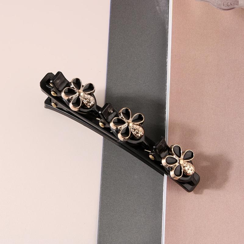 Braided Hair Clips Faux Pearl Hairpin Vintage Hair Accessories