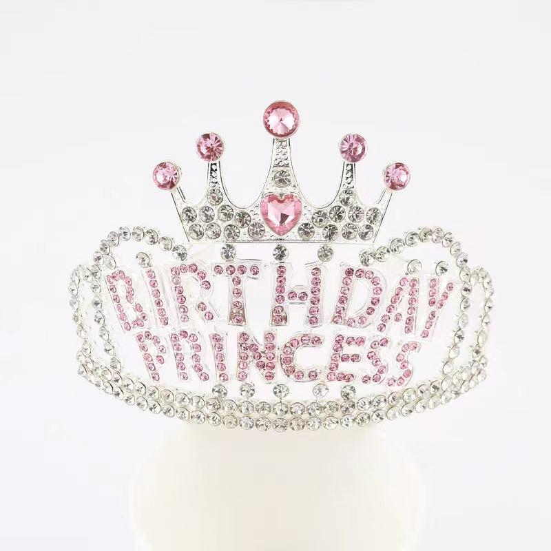Birthday Princess Crown Birthday Girl Tiara Princess Hairband Headband