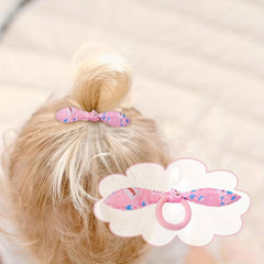 50PCS Bag Elastic Hair Tie Rabbit Ears Ribbon Hair Tie Rubber Band