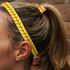 Knotted Hair Tie Baseball Hairband Elastic Headband