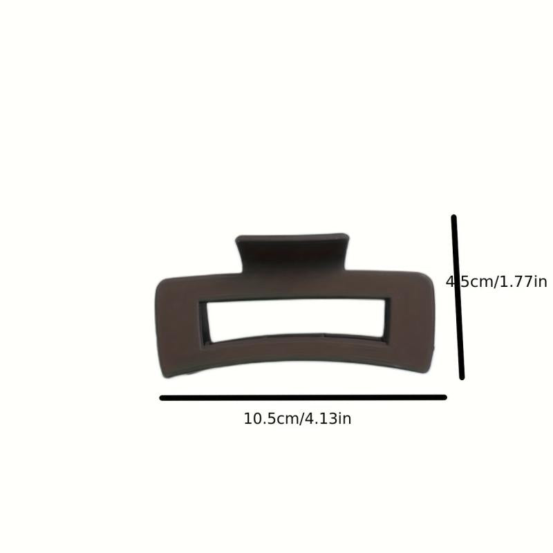 Large Shark Claw Retro Hollow Square Hair Clip for Women