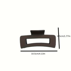 Large Shark Claw Retro Hollow Square Hair Clip for Women