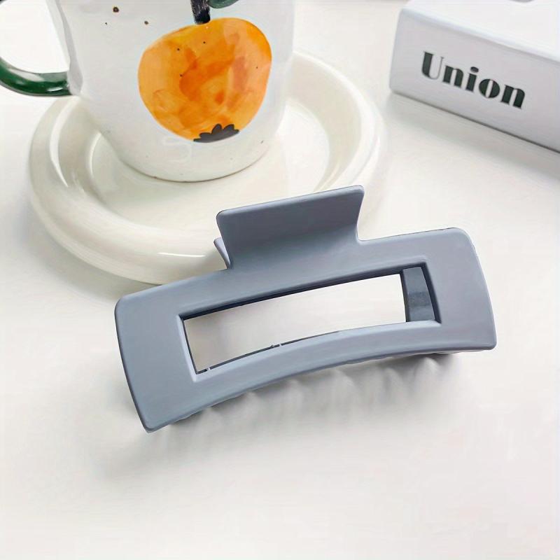 Large Shark Claw Retro Hollow Square Hair Clip for Women