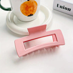 Large Shark Claw Retro Hollow Square Hair Clip for Women