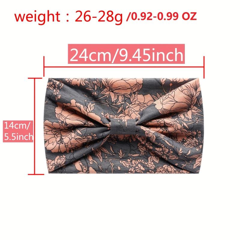 Boho Paisley Pattern Hair Band Elastic Sports Sweatband