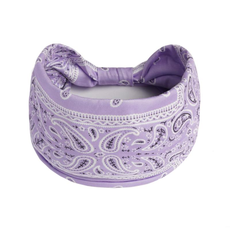 Boho Paisley Pattern Hair Band Elastic Sports Sweatband