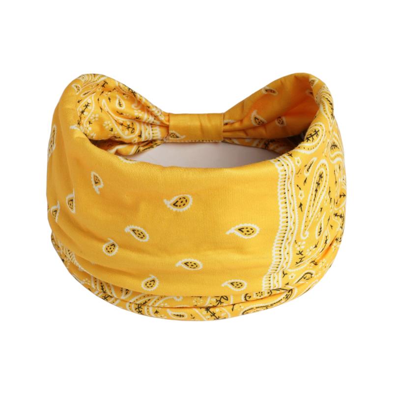 Boho Paisley Pattern Hair Band Elastic Sports Sweatband