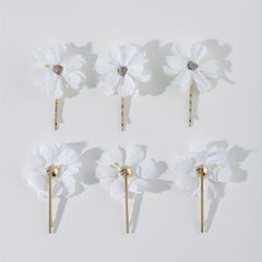 6pcs Bohemia Style Flower Decor Bobby Pin Hair Clip