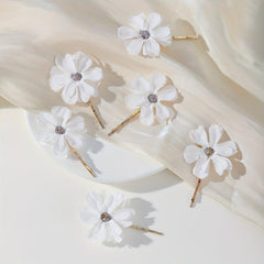 6pcs Bohemia Style Flower Decor Bobby Pin Hair Clip