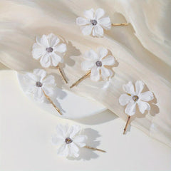 6pcs Bohemia Style Flower Decor Bobby Pin Hair Clip