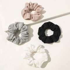 4pcs Knitting Scrunchies Hair Ties For Thick Hair No Crease Hair Accessories