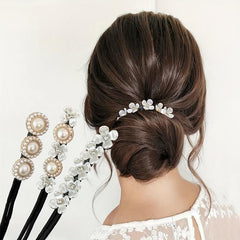 3pcs Lazy Flower Hairpin Hair Bun Maker Styling Accessories for Women Girls