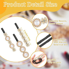 3pcs Lazy Flower Hairpin Hair Bun Maker Styling Accessories for Women Girls
