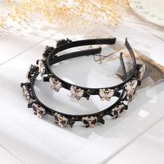 Double Layer Twist Plait Hair Bands With Clips for Women