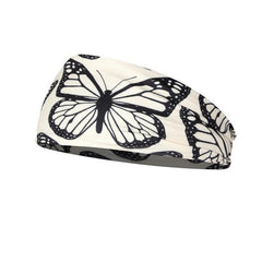 Colorful Leaf Butterfly Headband for Running Yoga Women