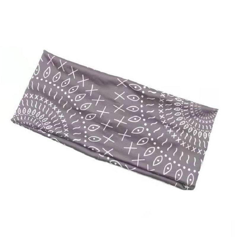 Summer Themed Hair Band Wide Sports Sweatband for Yoga Fitness Women Girls