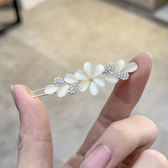 Rhinestone Zircon Opal Hair Clip Bobby Pin Bangs Clip