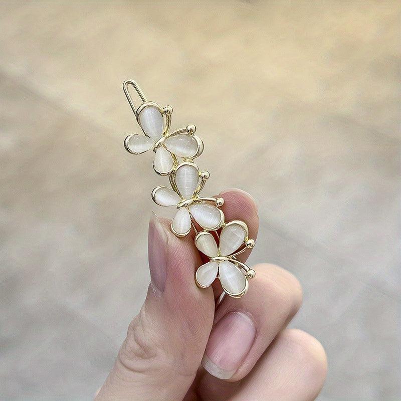 Rhinestone Zircon Opal Hair Clip Bobby Pin Bangs Clip
