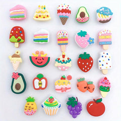 24pc Avocado Grape Shoe Charms Fruit Series Shoe Buckle DIY Decoration