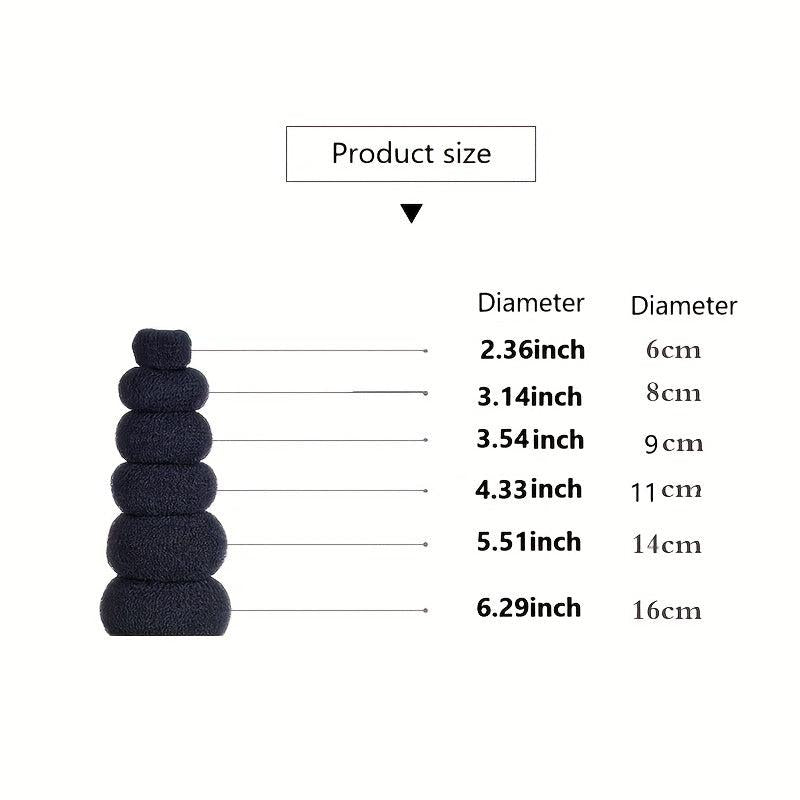 Bun Head Tie Donut Shape Hair Accessory for Short Thin Hair