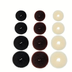 Bun Head Tie Donut Shape Hair Accessory for Short Thin Hair